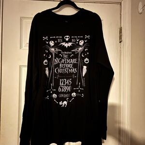 Nightmare Before Christmas Graphic Long Sleeve Men’s Shirt